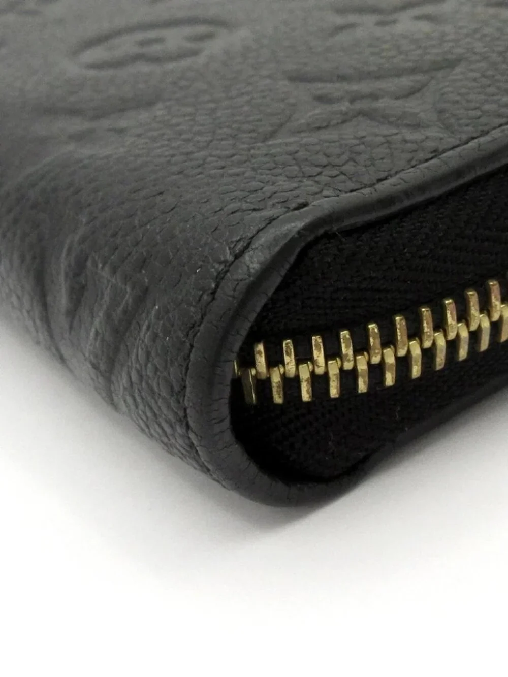 LOUIS VUITTON Zippy Wallet Noir Monogram Empreinte Long Wallet